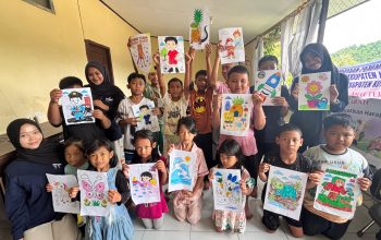 LENTERA dan Trauma Healing Hadir untuk Anak Korban Kebakaran di Batu Ampar