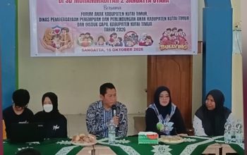 DP3A Kutim Dampingi Forum Anak Sosialisasikan Pencegahan Bullying dan Kekerasan di SD Muhammadiyah 2 Sangatta Utara